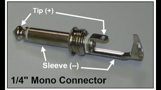 How to Terminate (Solder) a 1/4" Mono TS Connector