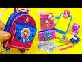 DIY Miniature Frozen Anna School Supplies ~ Backpack, Glitter Pen, Pencil Case