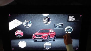 AFTER-MOUSE.COM : Mazda Configurator on Samsung SUR40