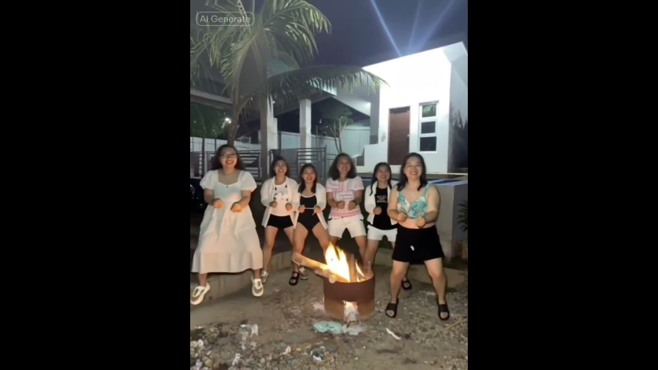 Bonfire dancing