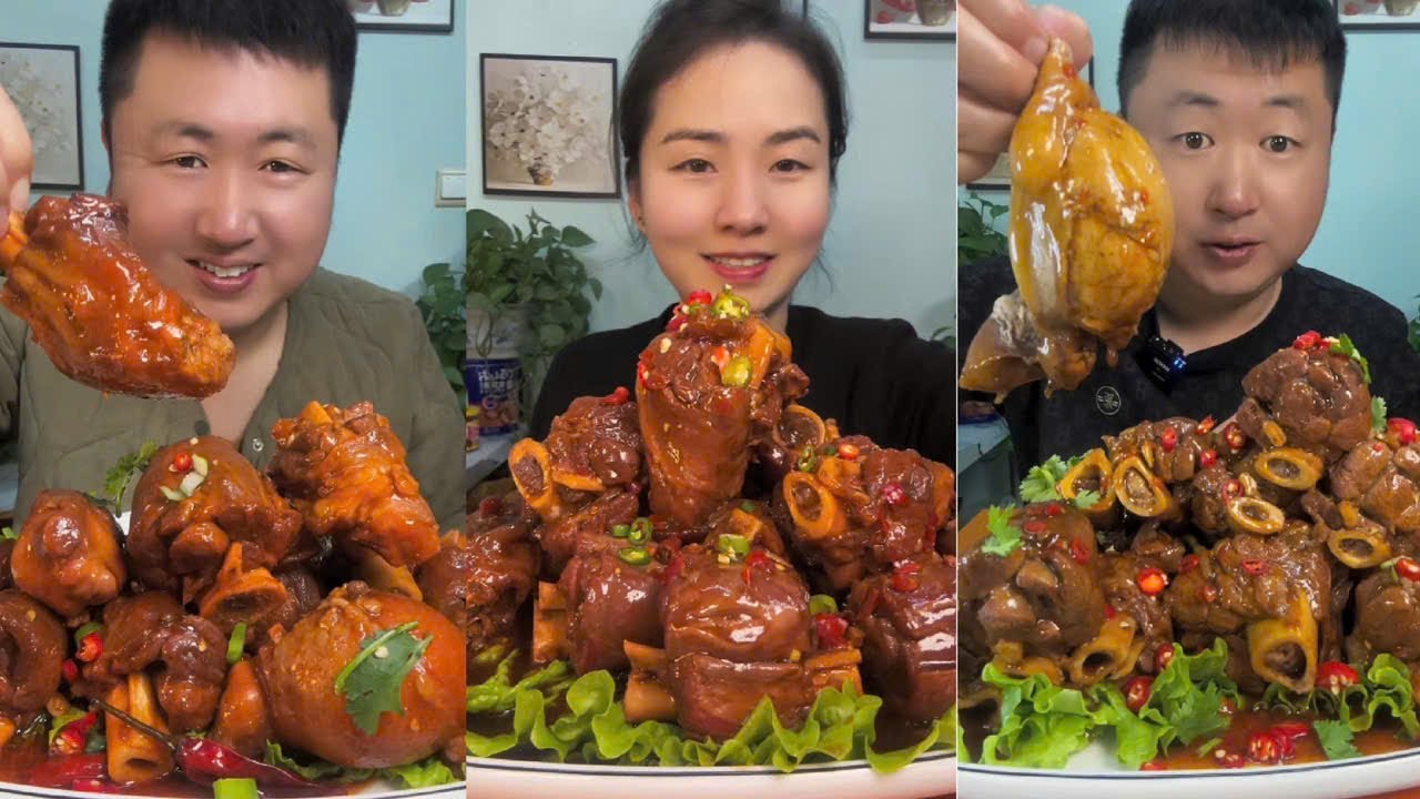 Mukbang Yang Zai Food | Full Video Eat Braised Lamb Shank, Braised Lamb Leg Spicy