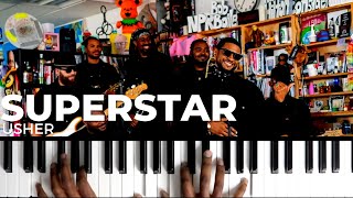 SUPERSTAR By Usher (Tiny Desk Concert) | Piano Cover + Tutorial (R&B Soul)