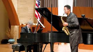 Steven Banks, saxophone. and Xak Bjerken, piano: Claude Debussy’s Saxophone Rapsodie