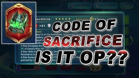 Code of Sacrifice, Is It OP? - Art of Conquest