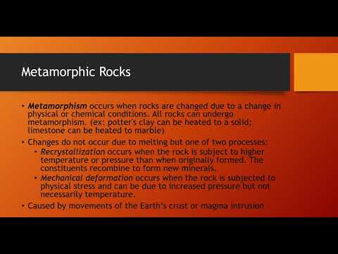 PHY 2253 - Sec. 20.9 - Metamorphic Rocks