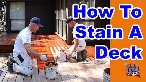 How To Stain a Deck.  Tips & Hacks Staining A Wood Deck.