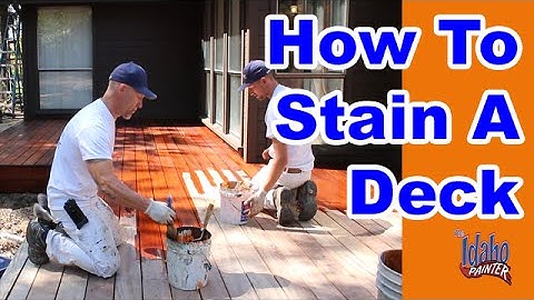 How To Stain a Deck.  Tips & Hacks Staining A Wood Deck.