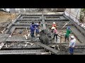 Building Solid Reinforced Concrete Foundations - Technique Install Iron For Beam Column