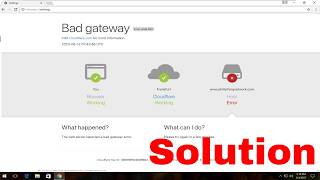 How To Fix The 502 Bad Gateway Fix Error