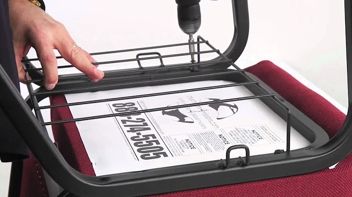 How To Install A Book Rack on your Church Chair