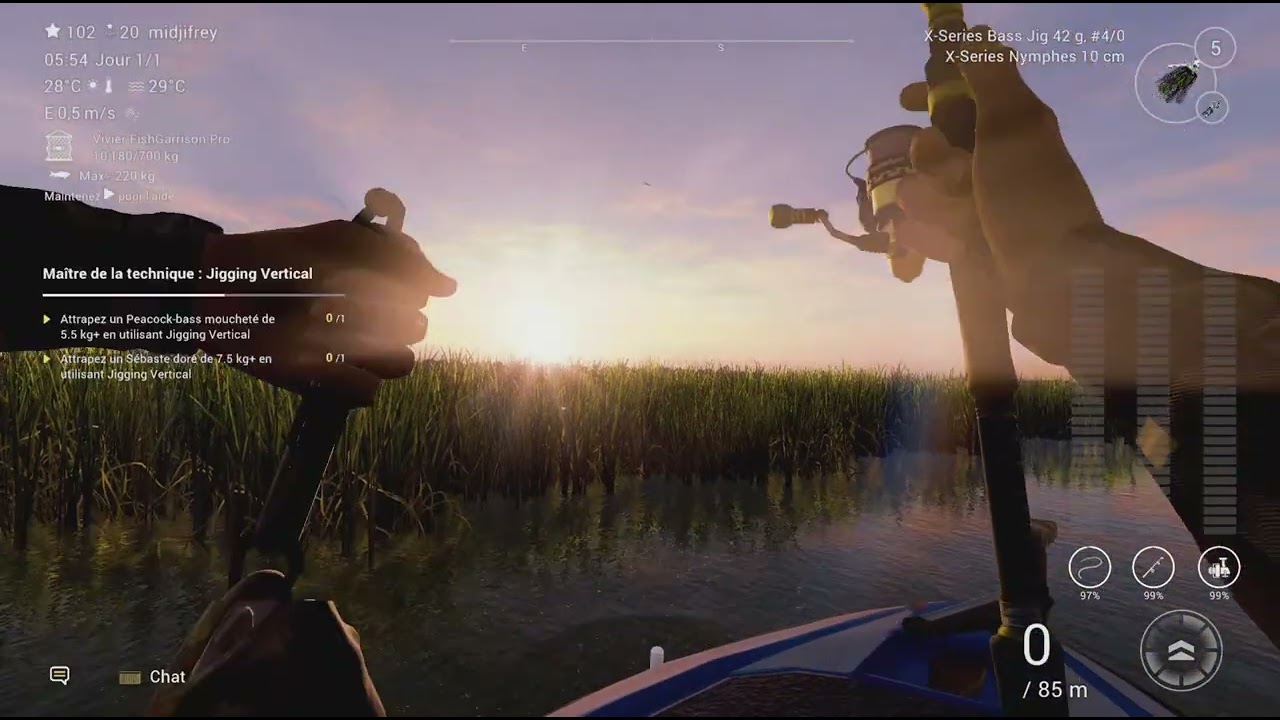 Maitre de la technique : jigging vertical fishing planet tuto fr