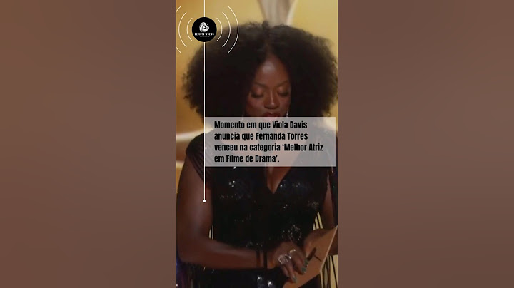 Momento em que e anuncia que Fernanda Torres venceu na categoria ‘Melhor Atriz em Filme de Drama’.