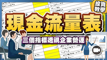 甚麼是現金流量表 ：三個指標透視企業營運 #基礎投資教學 #現金流 #指標