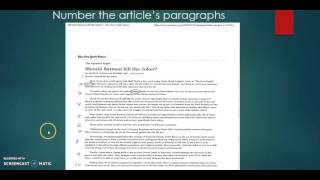 Active Reading: Charting the Text