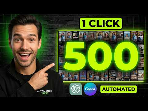 This AI Workflow Creates 500 YouTube Shorts in 5 Minutes (ChatGPT + Canva)
