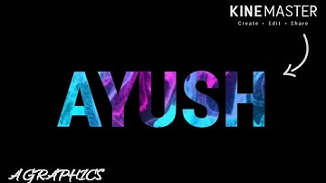 liquid text animation In kinemaster