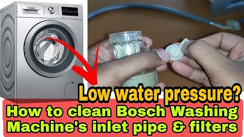 Low water pressure ? How to clean #BOSCH #WashingMachin
