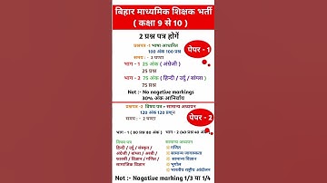 Bihar 7th Phase 2023 Syllabus, Exam Pattern | BPSC PRT SYLLABUS | bpsc prt preparation | #bpsc #prt