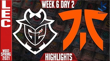 G2 vs FNC Highlights | LEC Spring 2021 Groups Week 6 Day 2