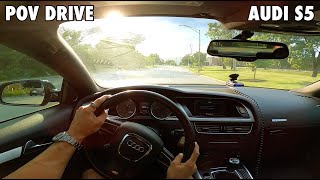 Driving the 2010 Audi S5 (6 Speed Manual) | POV TEST DRIVE