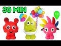 Babblarna 30 minuter - Lek och Lär för barn - Lär dig färger med Play Doh för barn på svenska