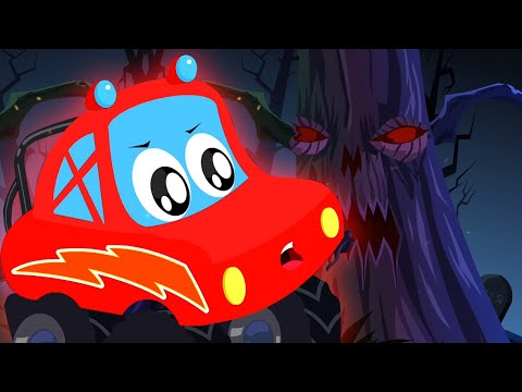 Видео: хэллоуин дерево | развивающий мультфильм | потешки | Little Red Car Russia | детские песни
