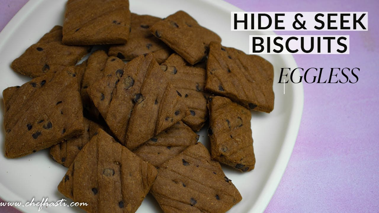 Eggless Easy Hide And Seek Biscuit Recipe Make Hide Seek Biscuit At Home Just Like Original Youtube
