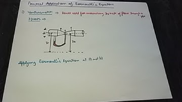 Practical Application of Bernoulli