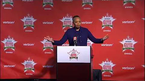 WNBA President Lisa Borders Press Conference at Verizon WNBA All-Star 2017