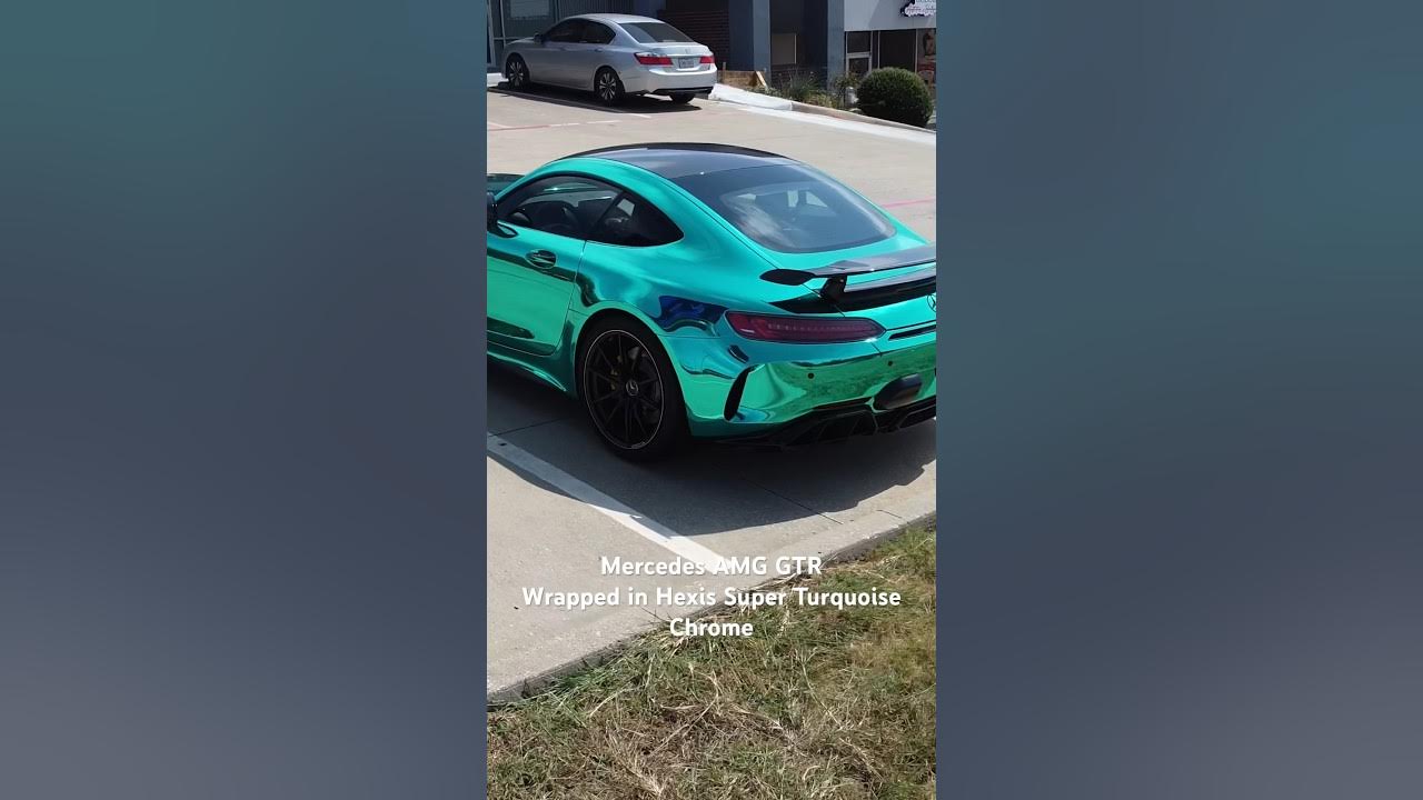 Hexis Gloss Turquoise Super Chrome Vinyl Wrap, HX30SCH09B