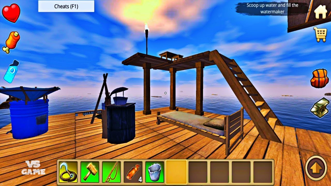 Raft Upgrade Survival On Raft Crafting In The Ocean Android Gameplay Youtube