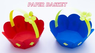 How To Make Easy Paper Basket | DIY Origami Basket | Paper Craft Ideas screenshot 2