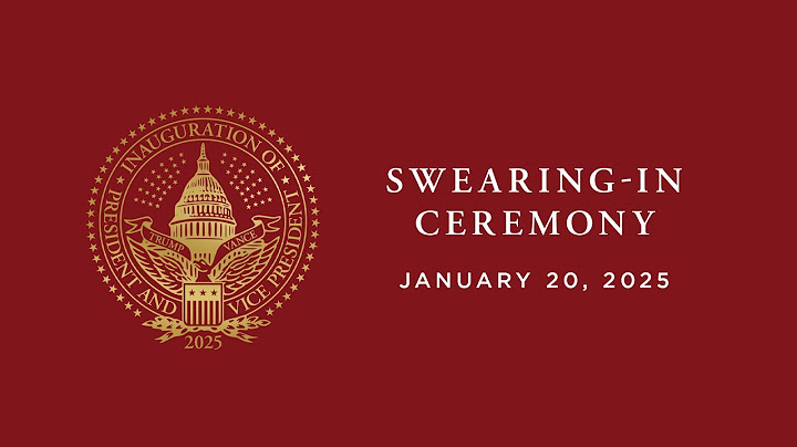 The 60th Presidential Inauguration Ceremony