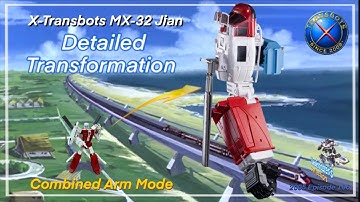 Detailed Transformation - X-Transbots MX-32 Jian / Blades - Robot Combined Mode