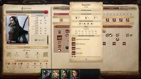 PF:KM; Teammate "Jaethal" Modded Generic Inquisitor/Melee DPS/Caster Build