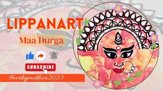 Maa Durga Lippanart || Wall Hanging || Lippanart Wall Hanging #lippanart #maadurga #navratri screenshot 2