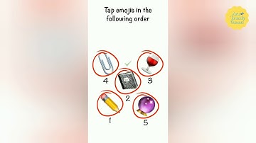 TRICKYBRICKY LEVEL 187 - TAP EMOJIS IN THE FOLLOWING ORDER