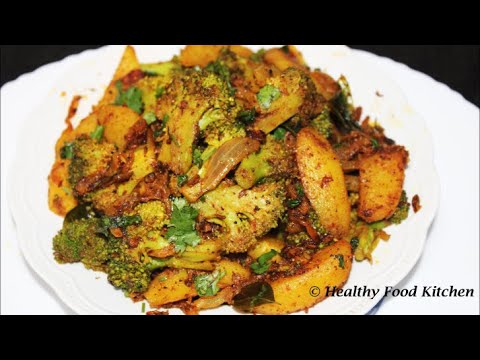 Potato With Broccoli Dry Roast/Broccoli recipe in tamil/Broccoli Stir Fry/Broccoli Pepper Fry tamil