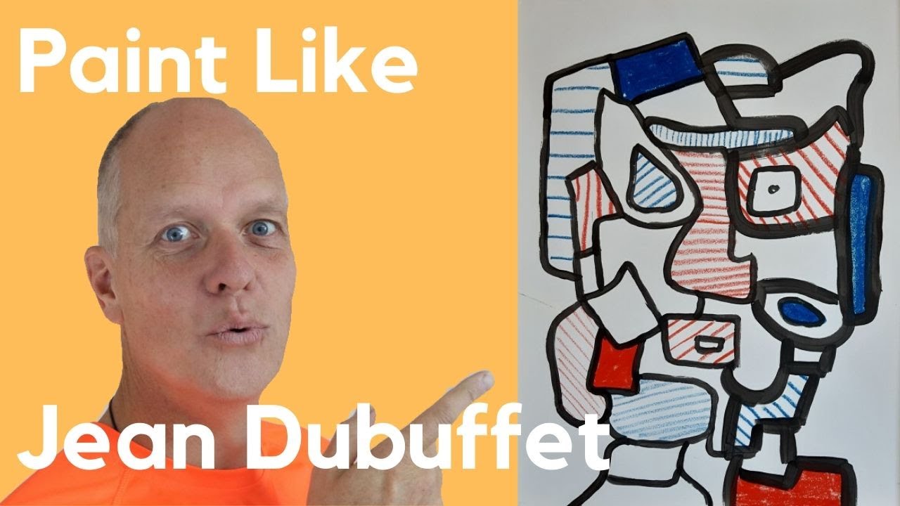 Paint like Jean Dubuffet portrait – Art Informel - Art Brut - Amateur Art -  YouTube