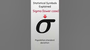 Sigma: Lower case [Population Standard Deviation] #sigma #maths #maths