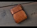 Making the OCHRE handcrafted FLIP style wallet - a minimal leather wallet for cards and cash.
