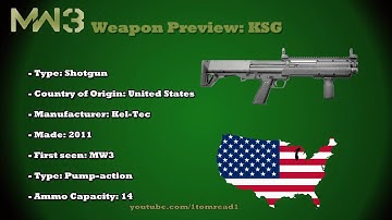 MW3 Guns - KSG (MW3 Weapons previews) Part 28