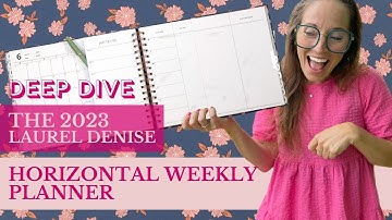 Introducing the 2023 Laurel Denise Horizontal Weekly Planner!