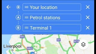 How to find service stations along your route with google maps satnav screenshot 5