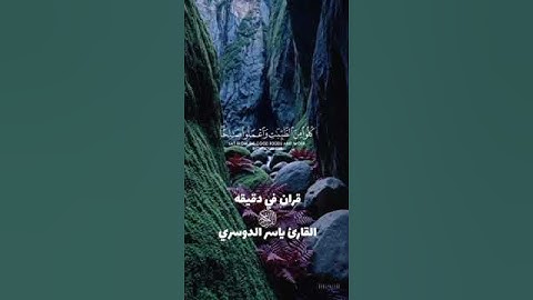 قران كريم ارح قلبك وسمعك @قران_في_دقيقة #قران_في_دقيقة #ياسر_الدوسري #قران #المصحف #quran