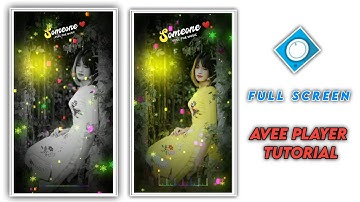 Full Screen Avee Player Template | Avee Player Full Screen Template | Full screen Status kaise banay