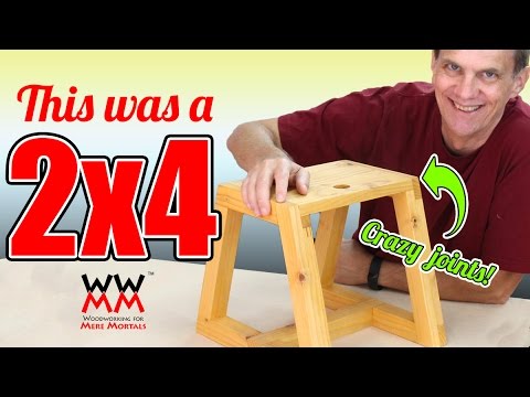 Make This Utility Step Stool From A Single 2x4 - YouTube