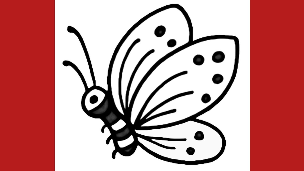 Çok Kolay Sevimli Kelebek Çizimi, Çocuklar İçin Adım Adım Sevimli Kelebek Nasıl Çizilir?