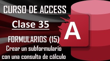 Curso Completo de Access - FORMULARIOS (15) - Crear un subformulario partiendo de una consulta.