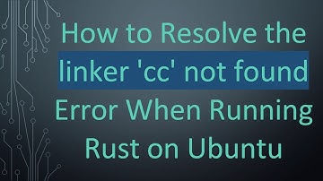 How to Resolve the linker 